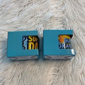 Super Dad and Super Grandma Two Mugs brand new see all photos